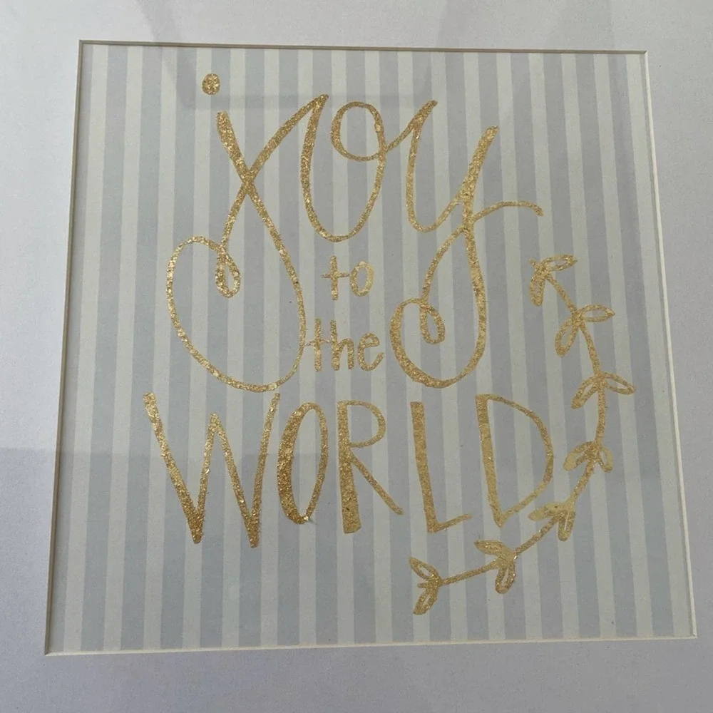 Joy to The World Framed Printed Graphic